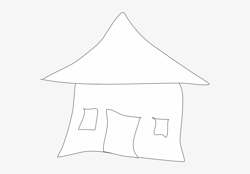 Hut Clipart Coloring - Illustration, transparent png