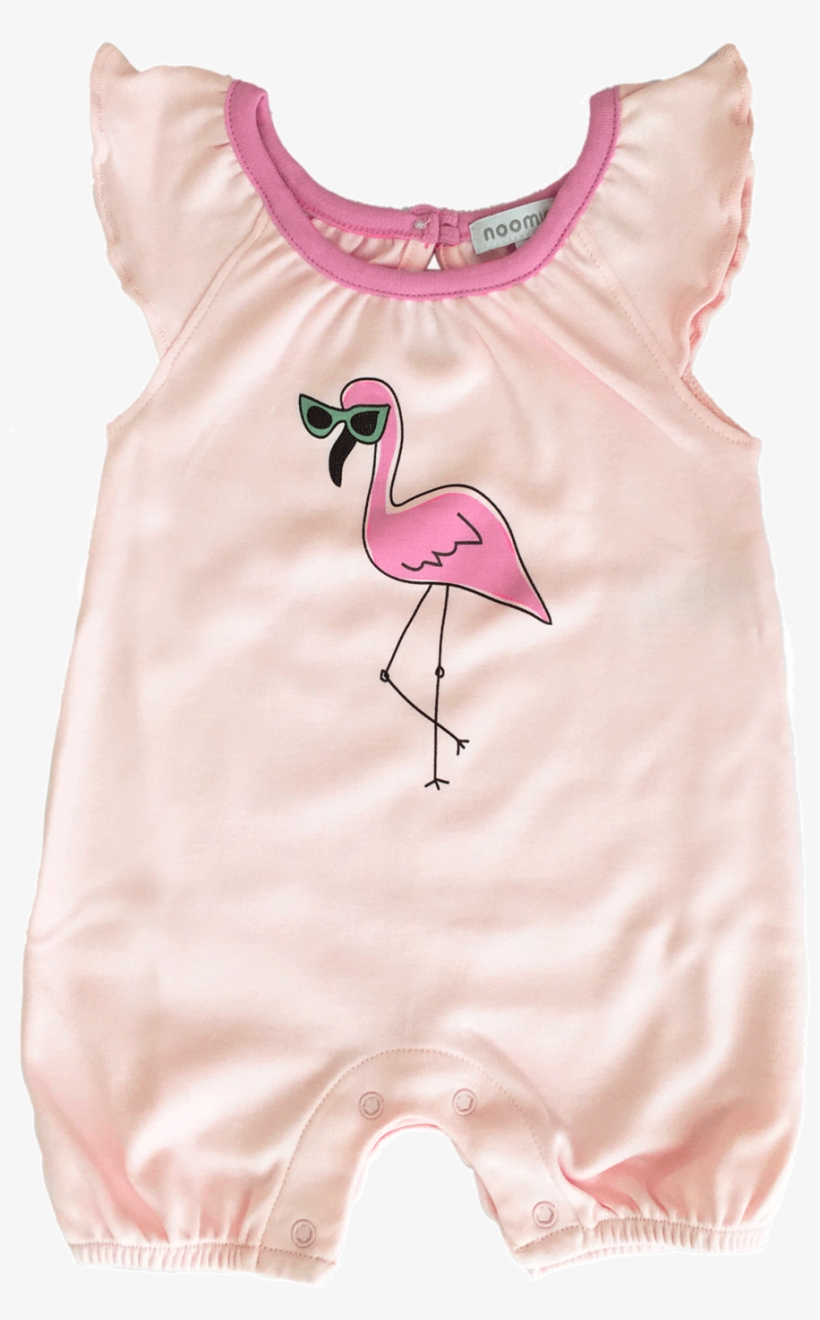 Pink Flamingos Romper - Baby Noomie, transparent png