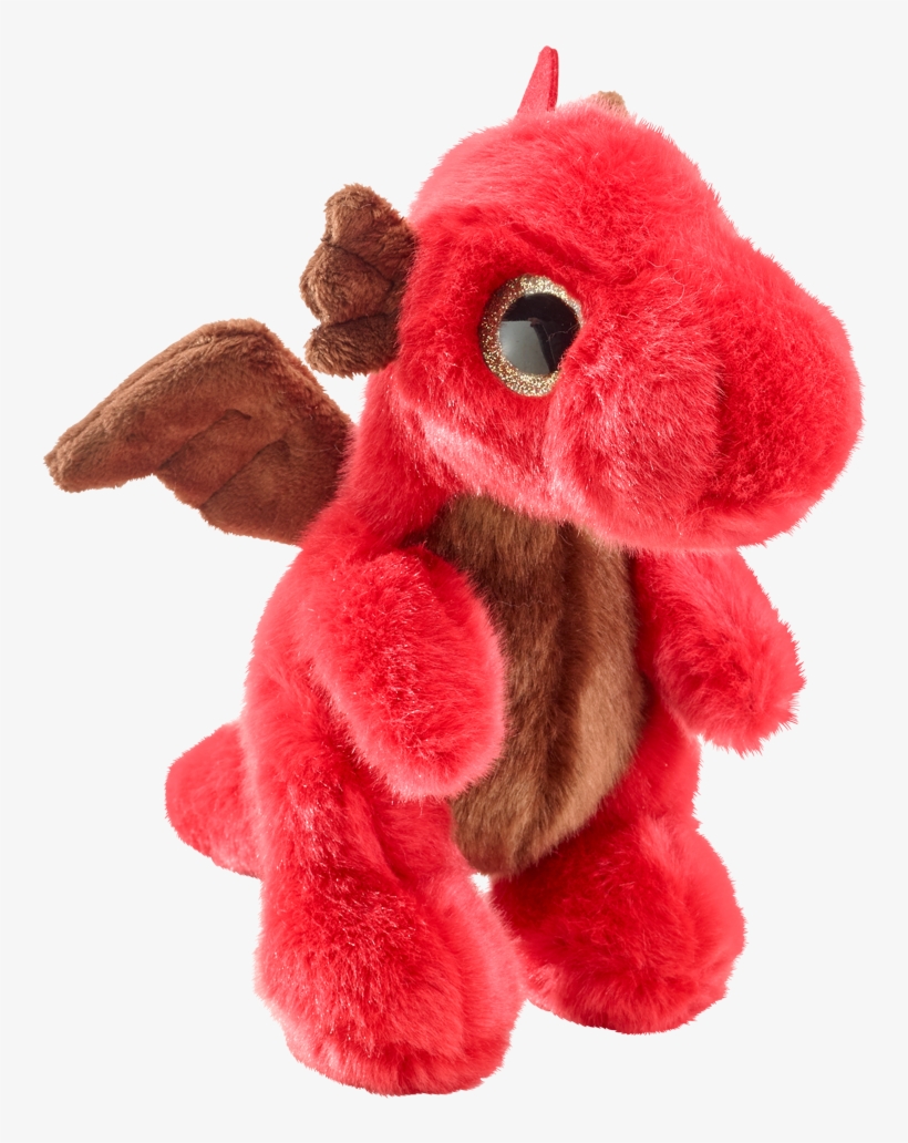 991263 - Petjes Glitter Eyes Red Dragon Soft Toy 20cm, transparent png