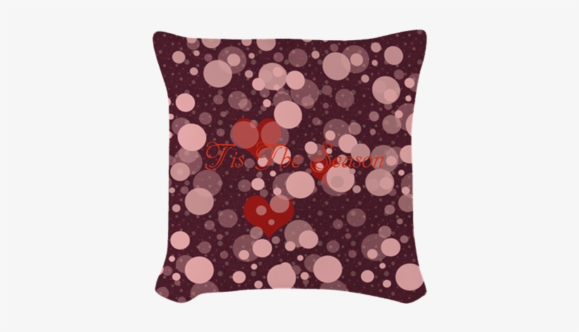 Custom Tis The Season Red Hearts Sparkles Textured - Cafepress Custom Tis The Season Red Hearts Cube Ottoman, transparent png