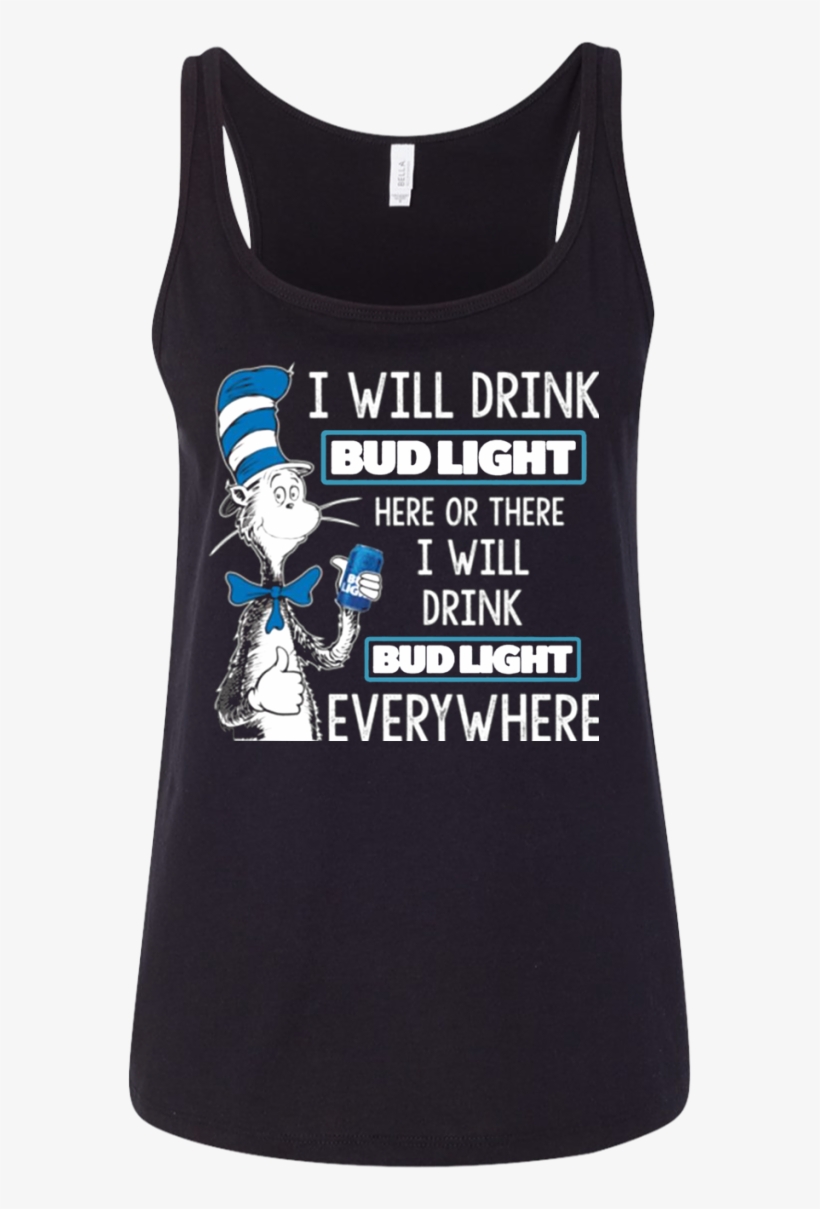 Dr Seuss I Will Drink Bud Light - Straight Outta Rescue - Pit Bull Dog Men/women Tank, transparent png