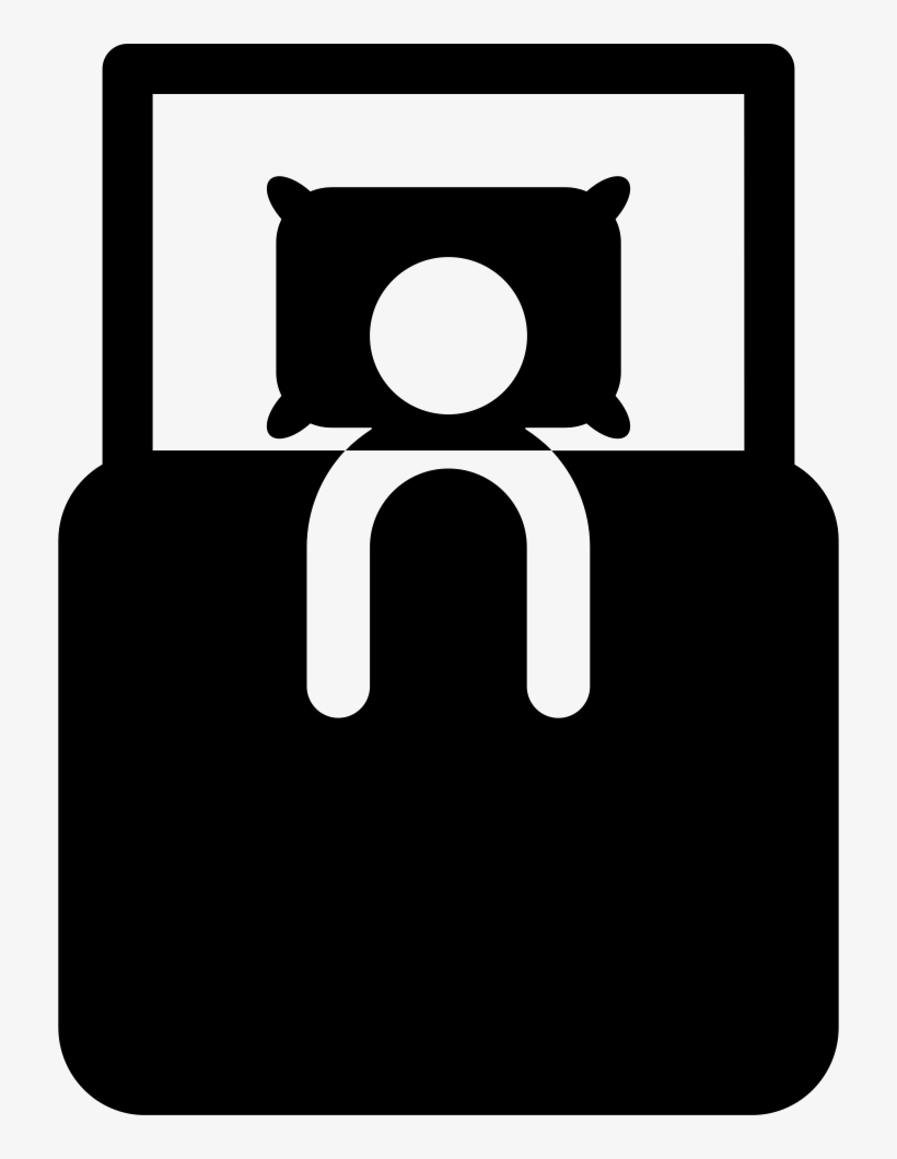 Person Resting In A Bed From Top View Comments - Bed Top View Icon, transparent png