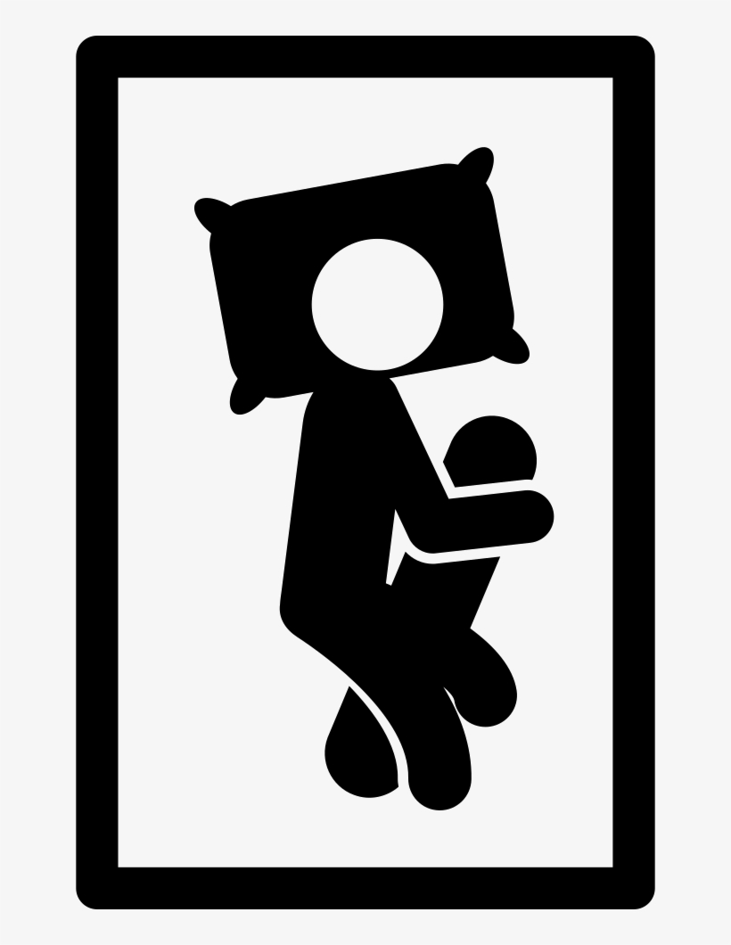 Man Lying On A Single Bed From Top View Comments - Icon, transparent png
