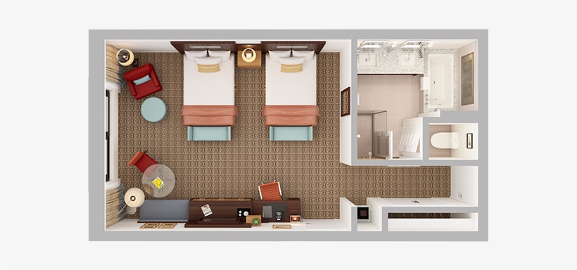Ocatilla Club - Pixel Top Down Bed, transparent png