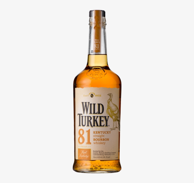 Wild Turkey 81 Proof - Wild Turkey Bourbon, transparent png