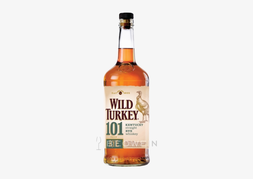 Wild Turkey 101 Proof Rye Whiskey 1,0 L - Wild Turkey Kentucky Straight Bourbon Whiskey - 750, transparent png