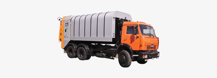 The Garbage Truck With Back Loading Of Ko-440r1 - Мусоровоз, transparent png