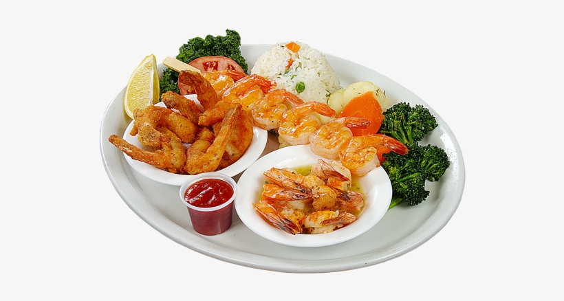 Shrimp Trio - Shrimps Dish Png, transparent png