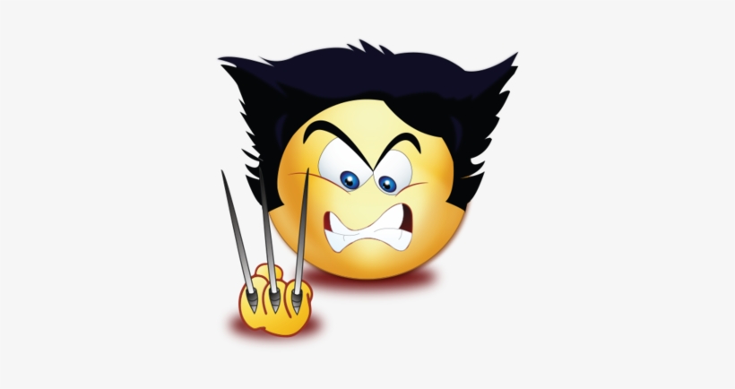 Angry Wolf Scissor Hands - Cartoon, transparent png