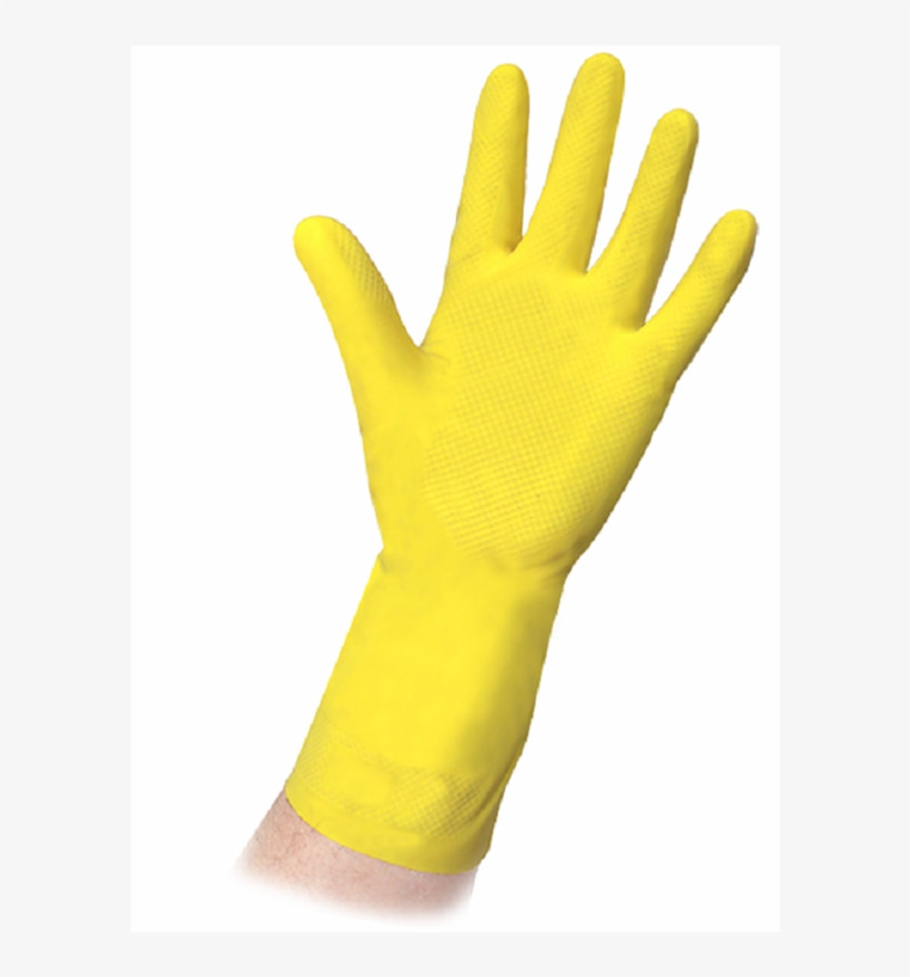 Ansell Medium Workmates Rubber Gloves - Yellow Glove Png, transparent png