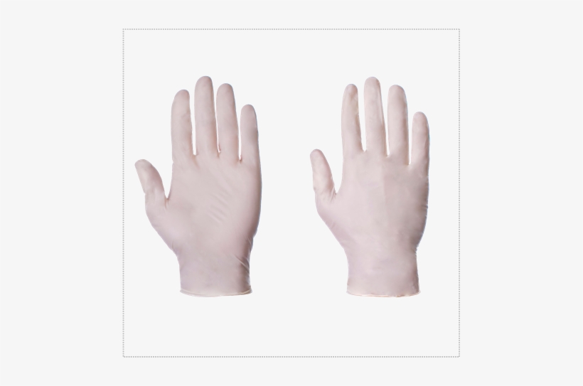 Powder Free Latex Gloves - Clear Gloves Latex Powdered Medium Box 100, transparent png