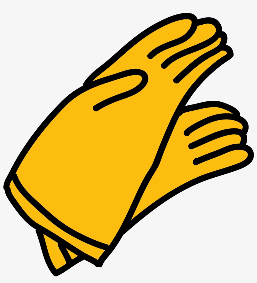 Rubber Gloves Icon - Glove, transparent png