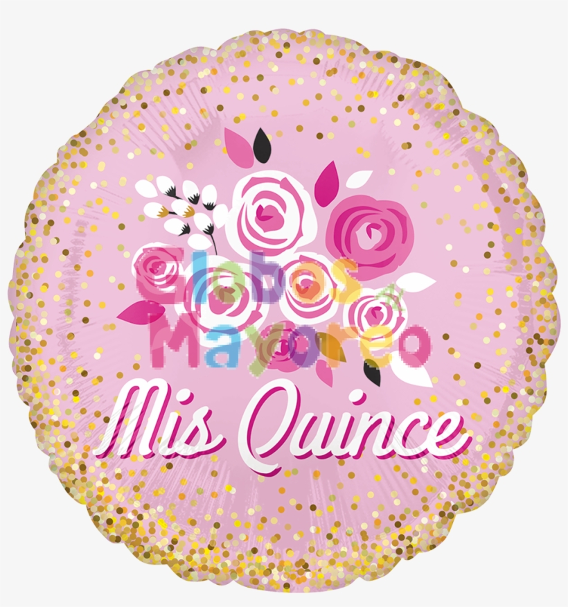 Globo Mis Quince Floral Crown - Balloon, transparent png