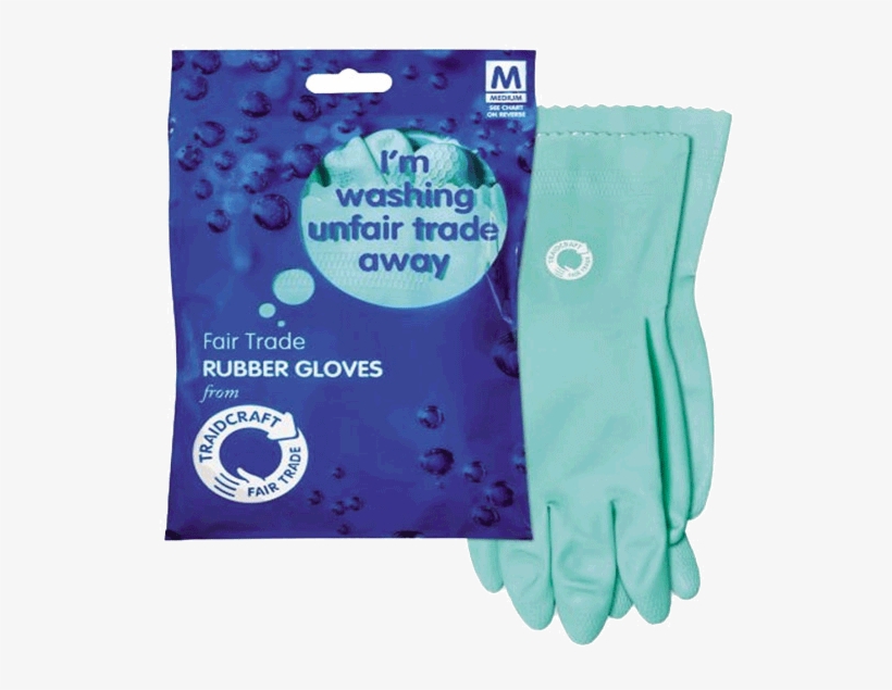 Rubber Gloves Medium - Traidcraft Fairtrade Rubber Gloves (pack Of 6), transparent png