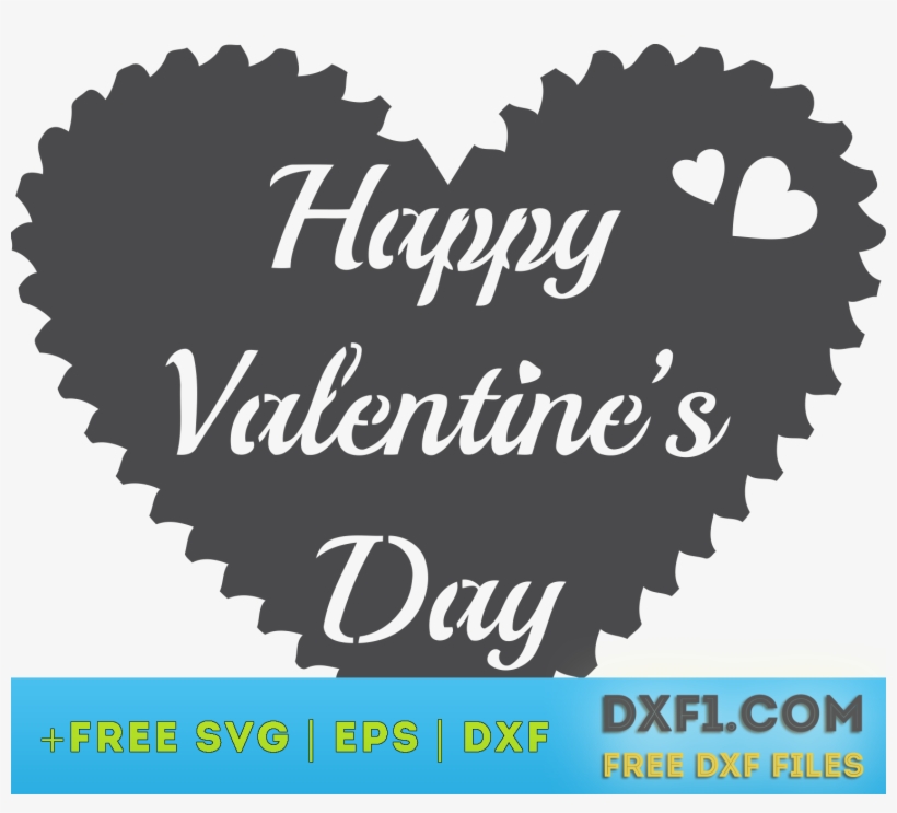 Happy Valentine's Day Cutout Quote - Happy Valentines Day Dxf, transparent png