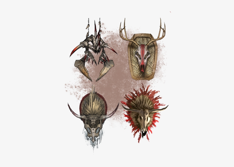 Skull Decorations - Elder Scrolls Faction Symbols, transparent png