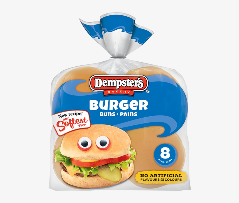 Dempster's® Original Hamburger Buns - Dempster's Hamburger, transparent png