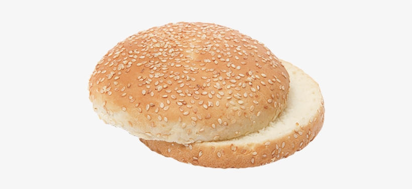 Big Hamburger Bun With Sesame - Bun, transparent png