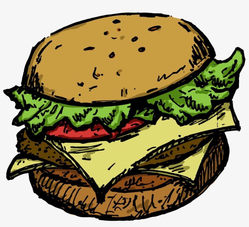 Toad Clipart Hamburger Cheeseburger Patty Png - Cheeseburger, transparent png