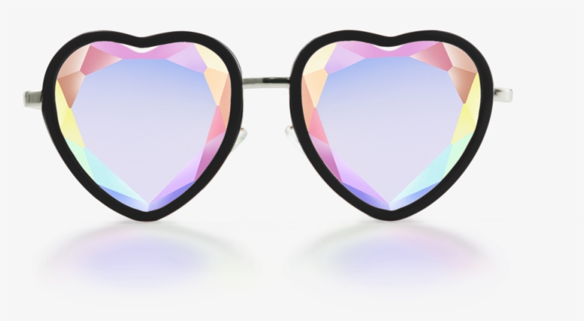 All We Need Is Love And Heart Shaped Crystal Glasses - H0les Prism Eyewear, transparent png