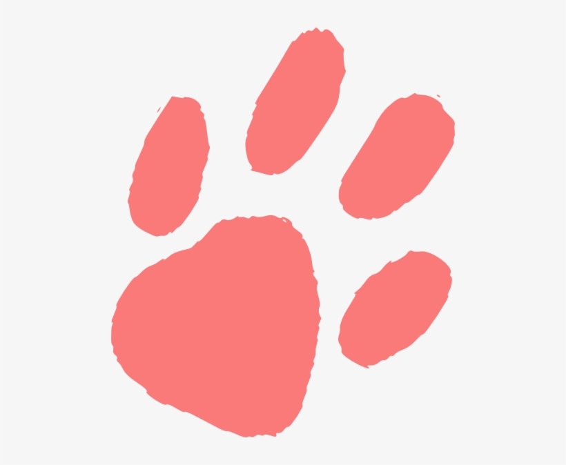 Almost Transparent Paw Print Clip Art - Clip Art, transparent png