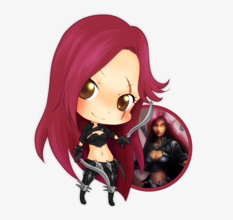 Katarina-chibi - Chibi Katarina, transparent png