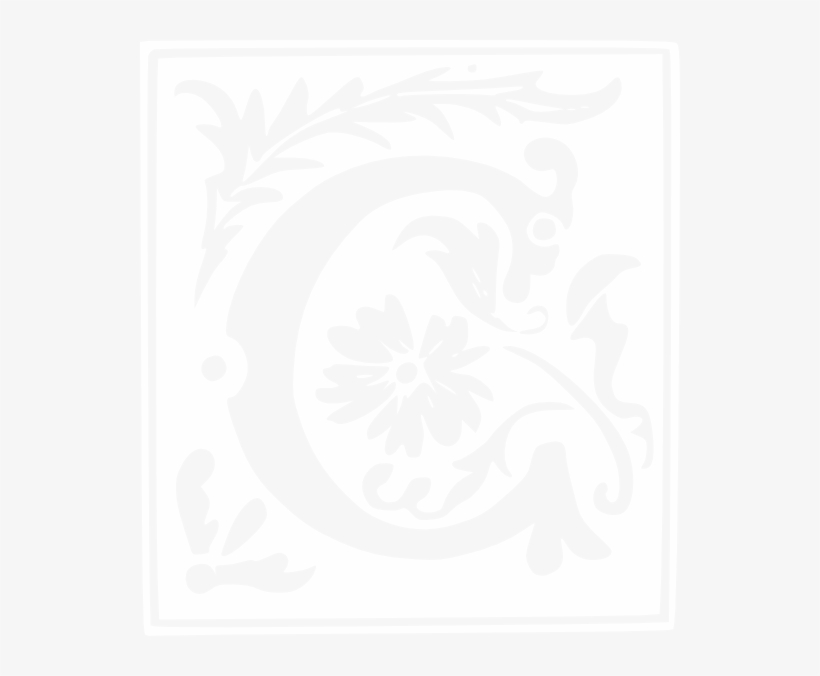 Decorative Letter C Clipart, transparent png