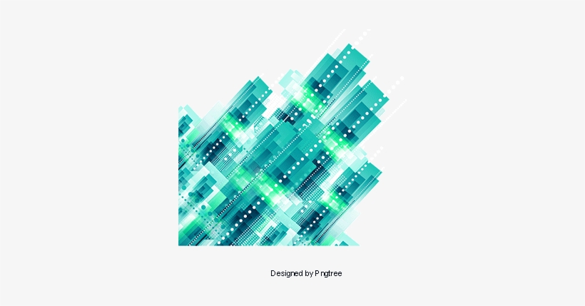 Blue Abstract Geometric Lines Of Science And Technology, - Science And Technology, transparent png