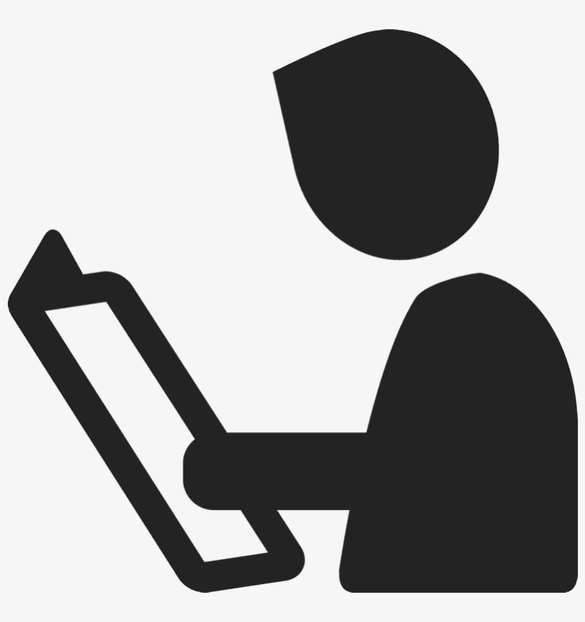 Reading Silhouette Png - Library, transparent png