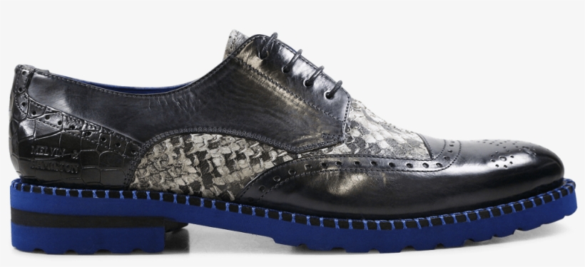 Derby Shoes Henry 13 Snake Crock London Fog Black White - Sneakers, transparent png