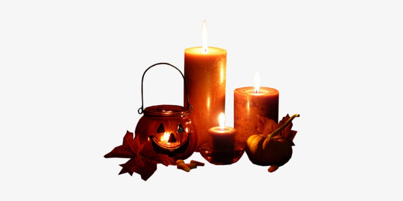 Velas De Halloween Psd - Halloween Candles Transparent, transparent png