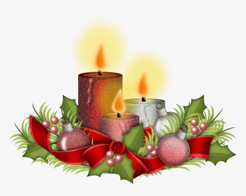 Velas Navideñas Png - Velas De Natal Png, transparent png