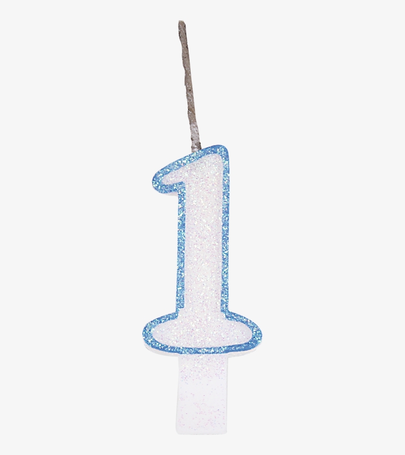 Velas Glitter Azul Nº1 - Advent Candle, transparent png
