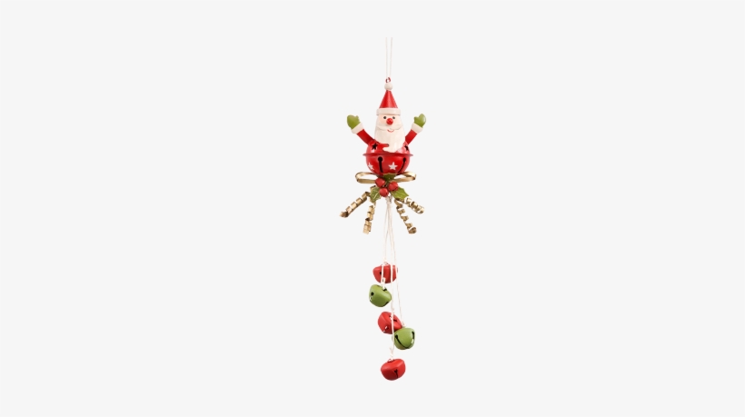 Santa With Jingle Bells - Santa Claus, transparent png