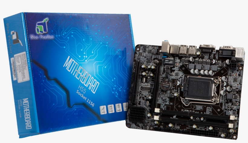 Blue Feather - Motherboard, transparent png