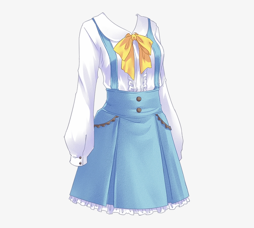 Seems Like Alice In Wonderland Dress<<<no It Looks - Anime School Uniform Dress, transparent png