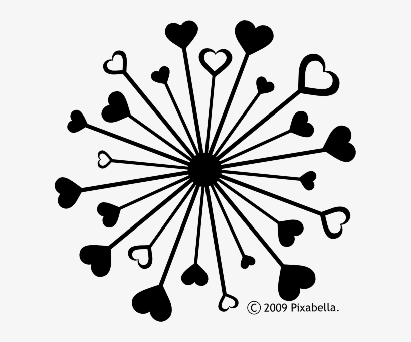 Black And White Hearts - Png Black And White Frame Heart, transparent png