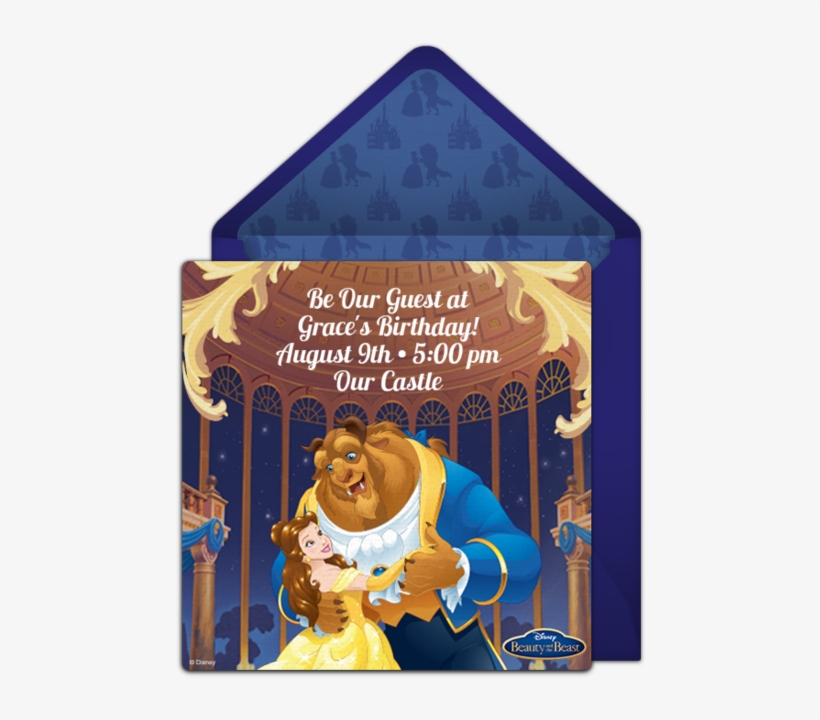 Beauty And The Beast Classic Online Invitation - Beauty And The Beast Mug Tale As Old As Time, transparent png
