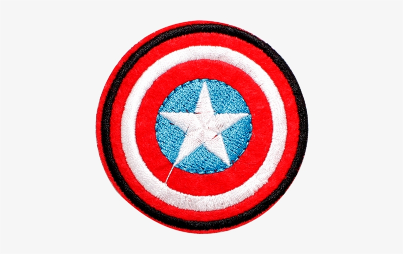 Captain America Iron On Patch Accessories - Iron-on, transparent png