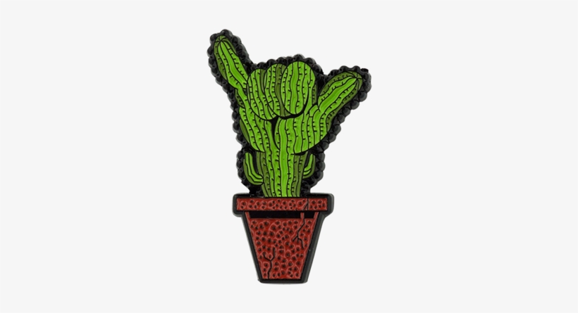 'saguaro Shaka' Lapel Pin - 【l.h.p Women】lil Bullies/リルブリーズ/saguaro Shaka, transparent png