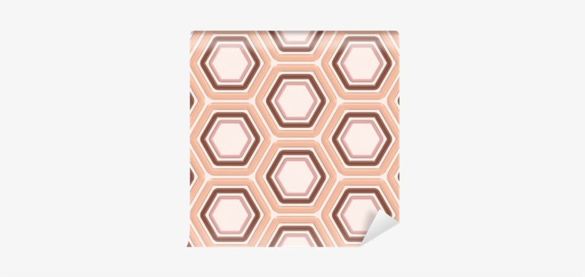 Seamless Abstract Background Hexagon Texture Wall Mural - Mat, transparent png