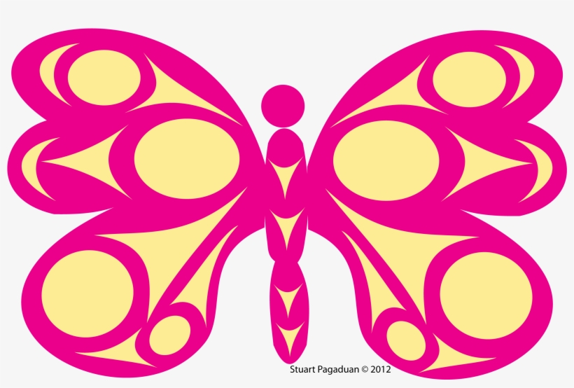 Butterfly-skwulwexe - Drawing Border Design Butterfly, transparent png