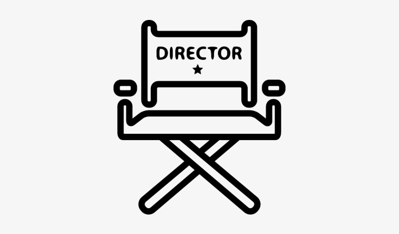 Cinema Director Chair Vector - Silla De Director De Cine Png, transparent png