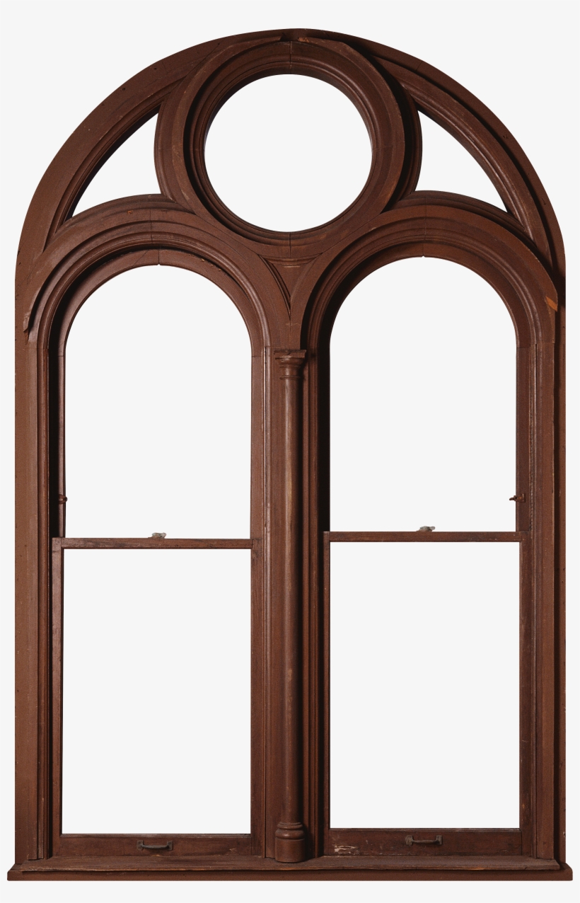 Download - Arch Wood Frame Door, transparent png