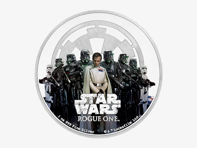 Rogue One™ - Niue Star Wars Rogue One 1 Oz 2017 Silver Colorized, transparent png