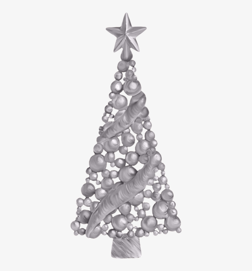Silver Christmas Tree Árbol De Navidad Plateado, Árboles - Silver Christmas Tree Clip Art, transparent png