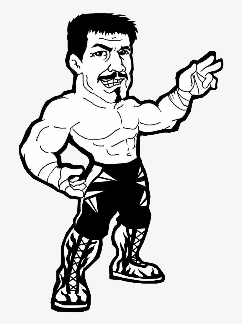 Eddie Guerrero Cartoon Png By Undertaker02 On Deviantart - Drawing, transparent png