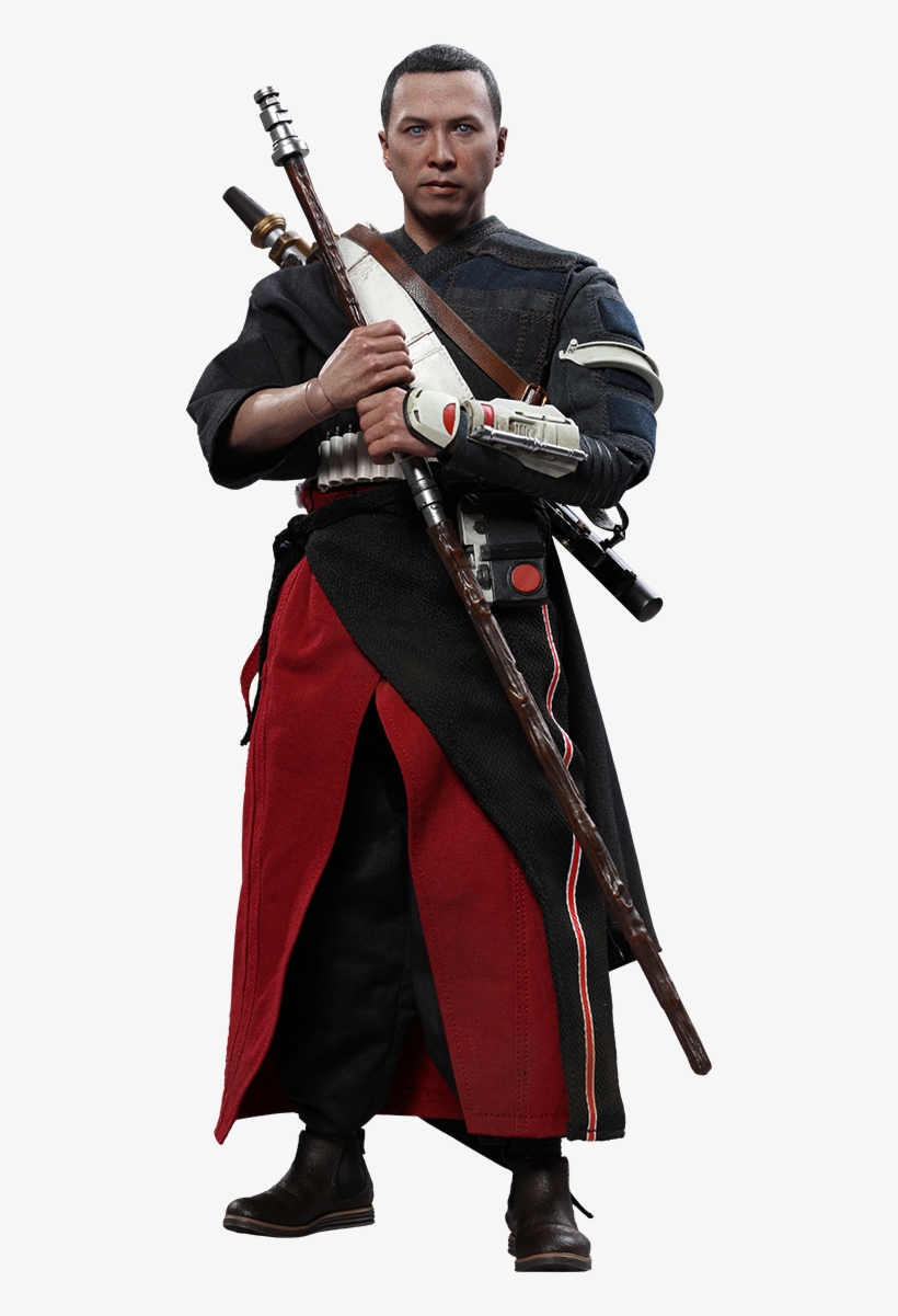 Chirrut Îmwe Sixth Scale Figure By Hot Toys Rogue One - Star Wars Rogue One Movie Masterpiece Action Figure, transparent png