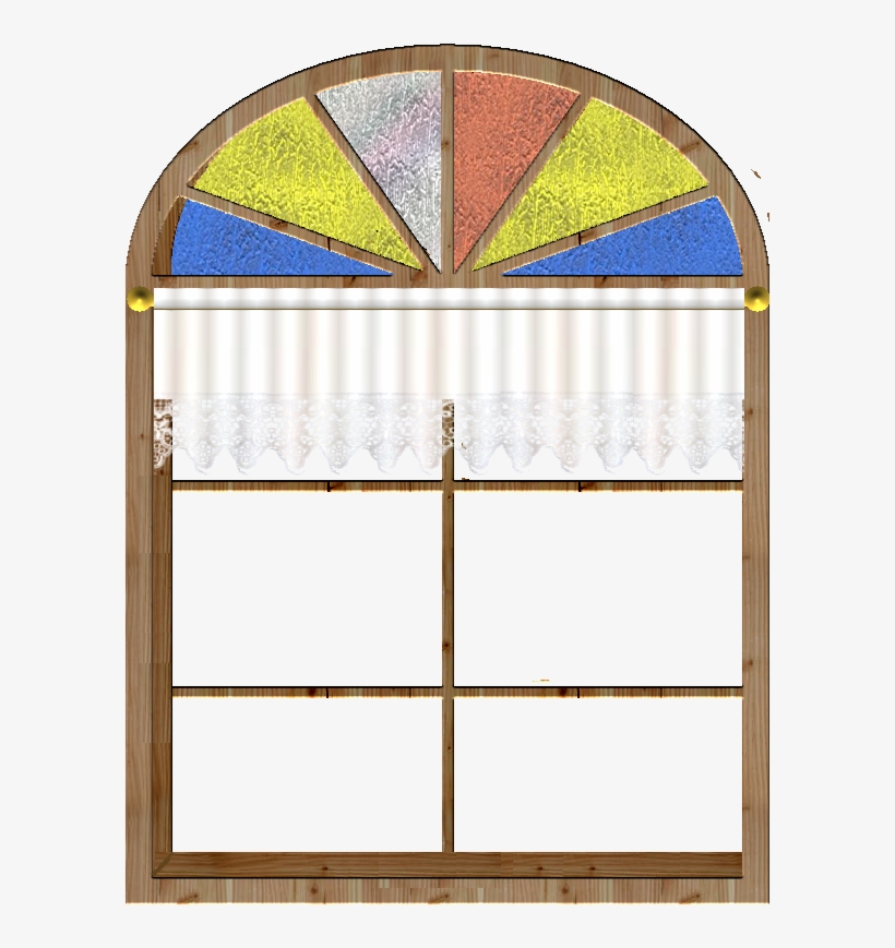 Window Curtain Stainedglass - Arch, transparent png