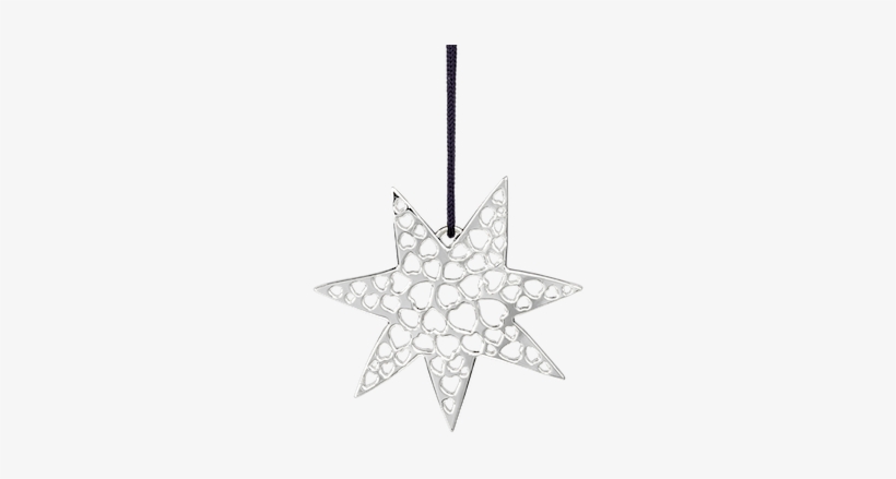 Heart Star 6 Cm, Silverplated, transparent png